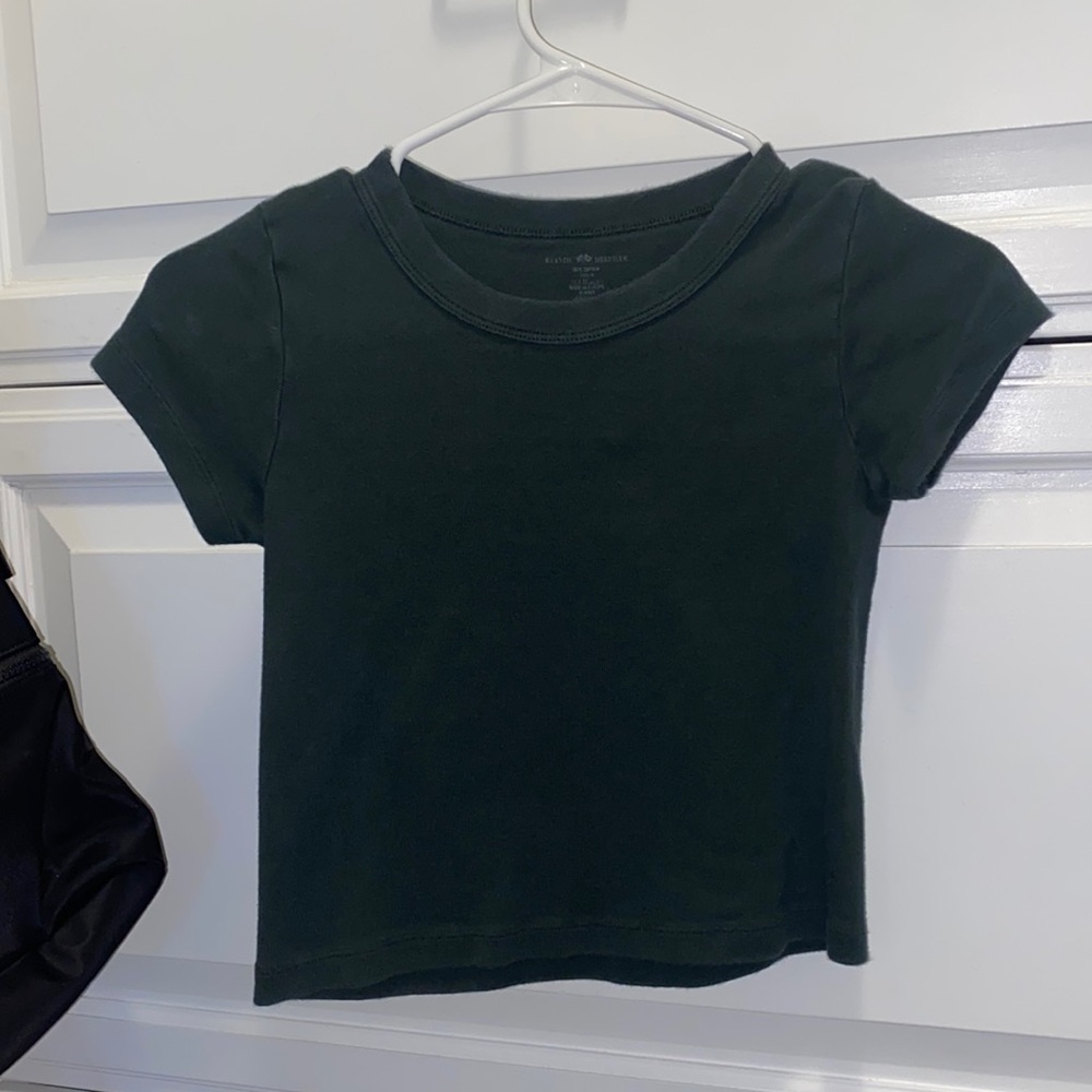 Brandy forset green baby tee